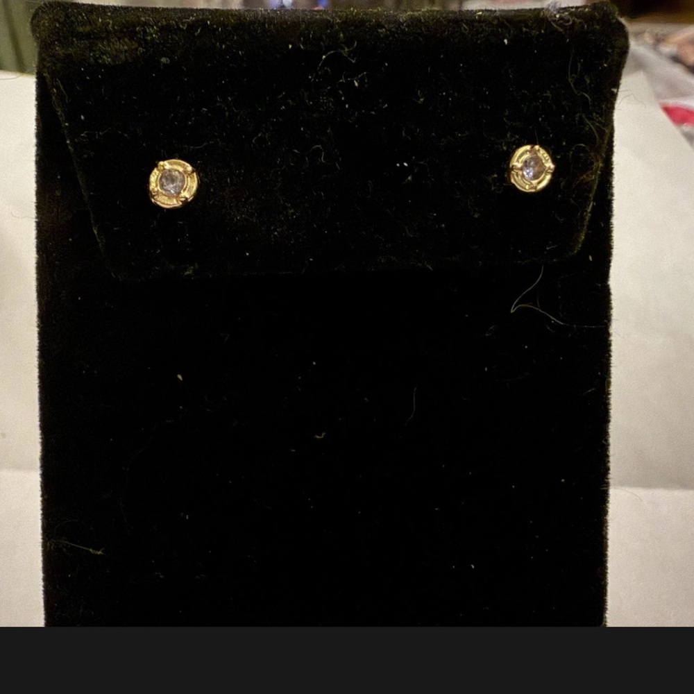 Tiny Stud Real Tanzanite Earrings